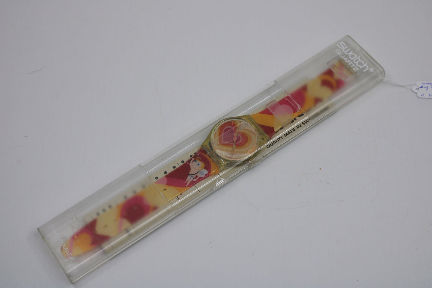 2003 Vintage Gents Valentines Swatch, 'Aiming for your heart', GE107, NEW and UNWORN, working 100% nice vintage Swatch watch