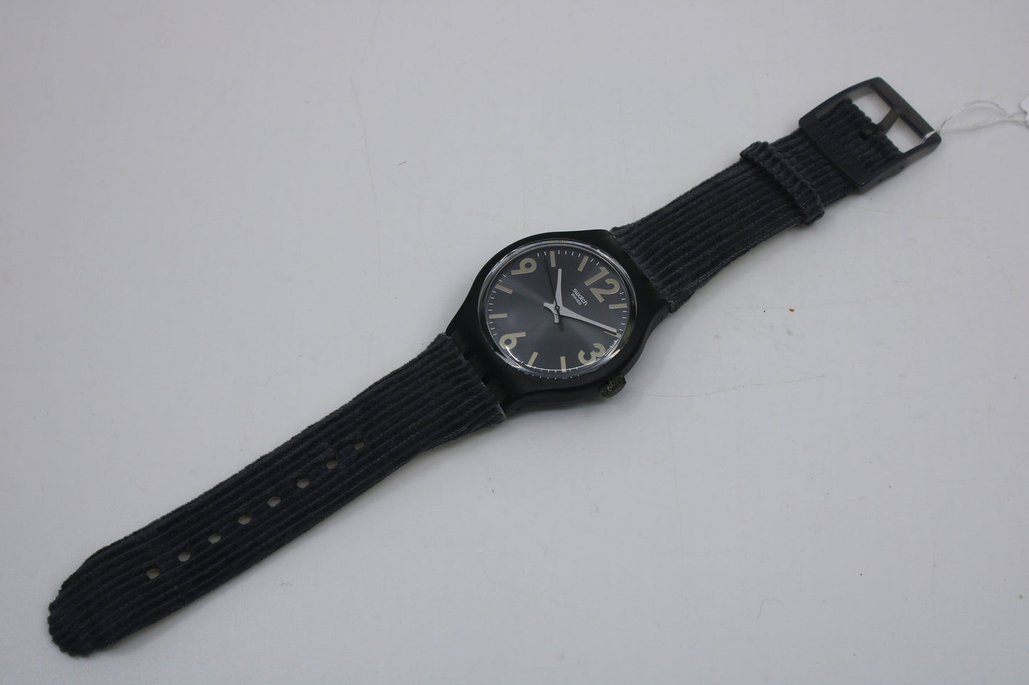 2003 Vintage Gents X-Large Swatch, 'Just Enough', SUDM101, NEW and UNWORN, working 100% nice vintage Swatch watch, Crown is DAMAGED