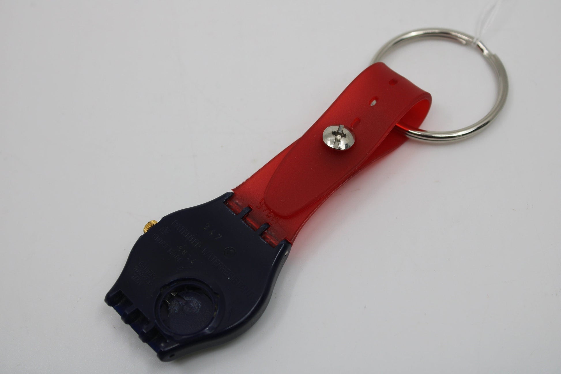 Unique, Vintage Swatch Keychain, GN140, 1994, 'Agathos', made from recycled, NON-working Gents Swatch watch