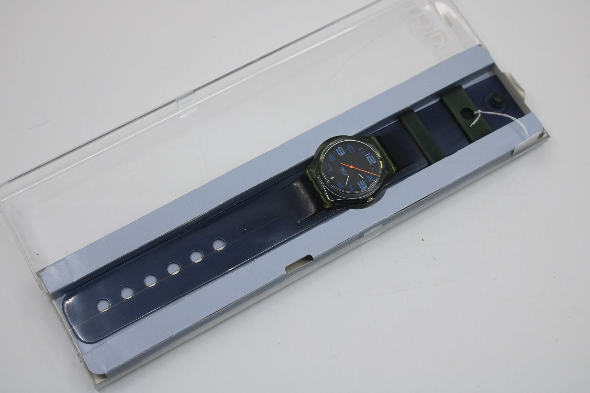 2001 Vintage Gents Swatch, 'The 6 Moons', GN408, NEW and UNWORN, working 100% nice vintage Swatch watch, Special Strap