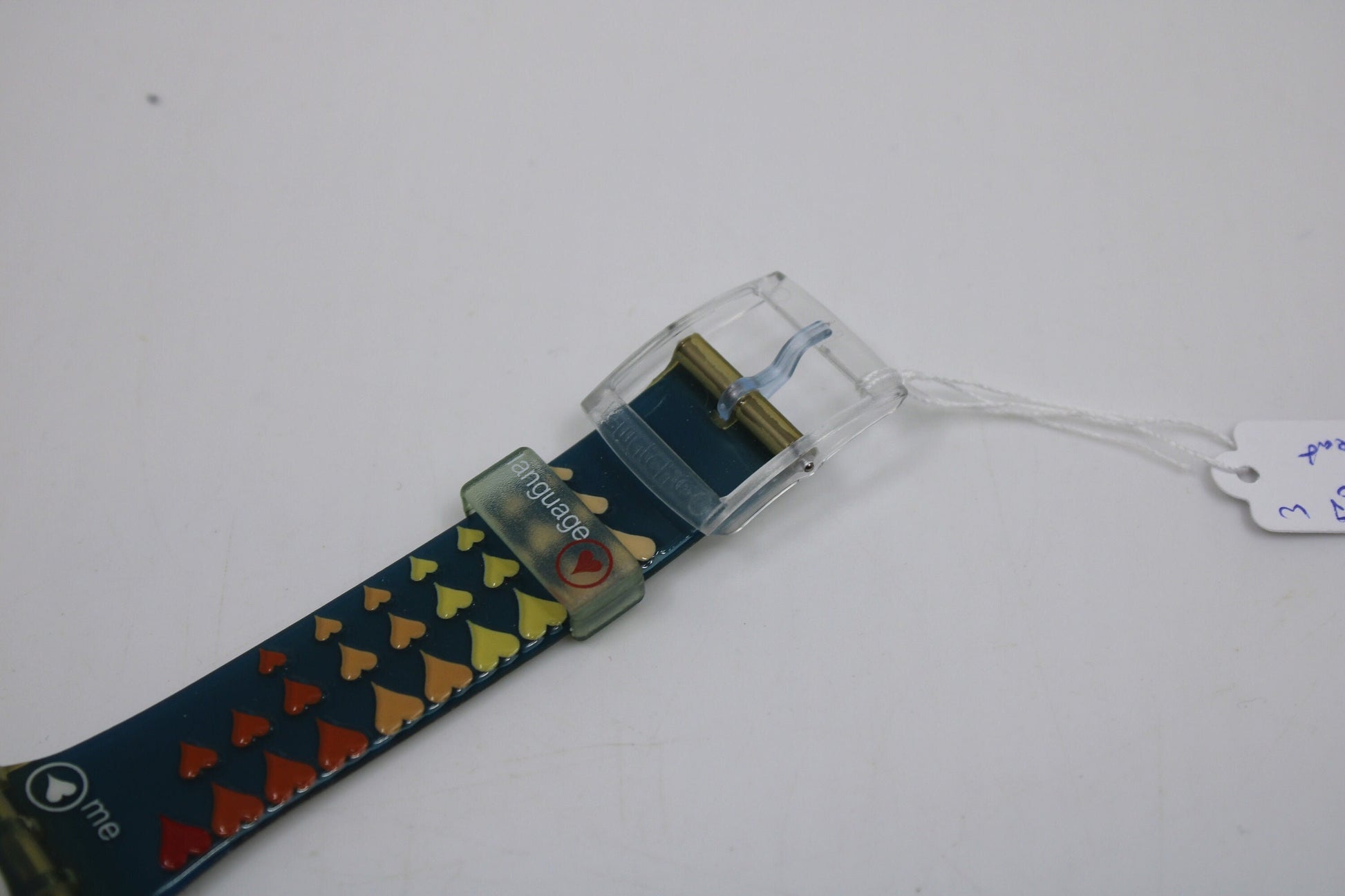 2000 Vintage Gents Valentines Swatch, 'Heartbeat', GN187, NEW and UNWORN, working 100% nice early vintage Swatch watch, strapholder broken
