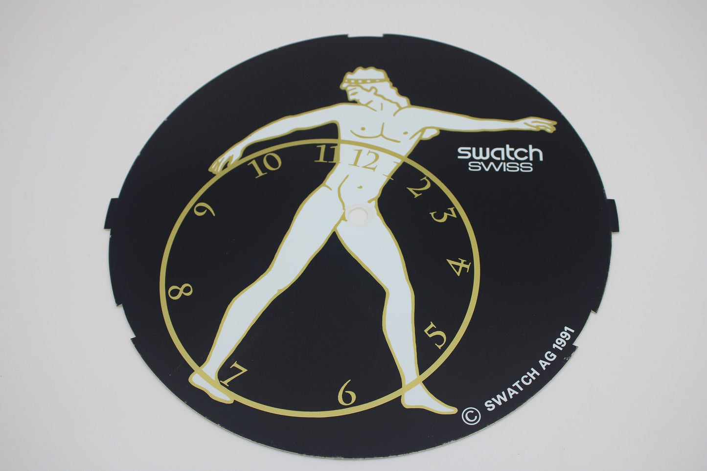 1992 vintage and original Maxi Swatch FACE PLATE, Discobolus, MGK141