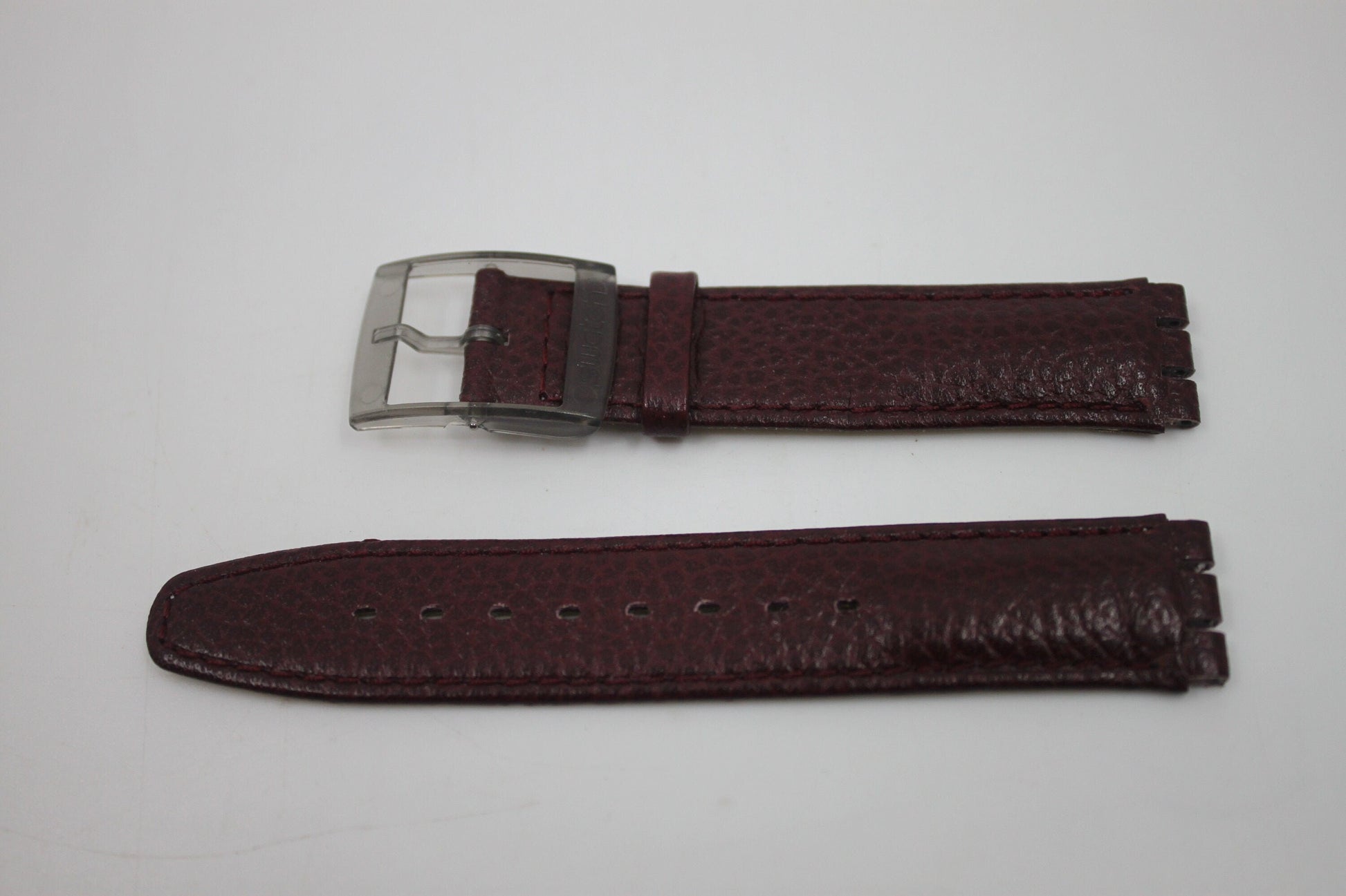 Vintage Swatch 17mm Leather Strap for SCM401, 'ATZ Eco' Chrono 1994, Gents, New Old Stock