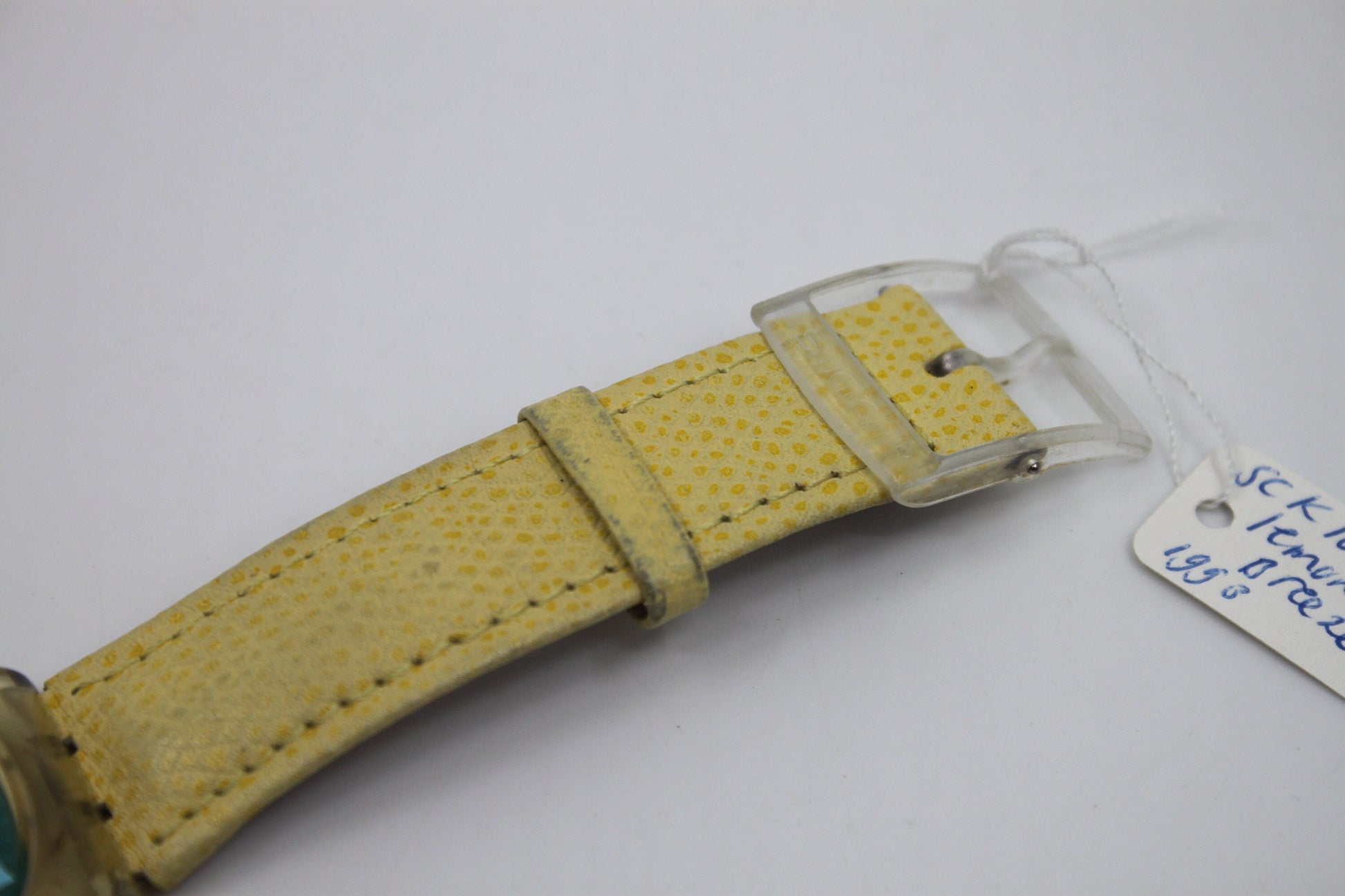 1993 'Lemon Breeze' vintage and early Gents Chrono Swatch SCK106, Good, Used Condition, WITH the original strap