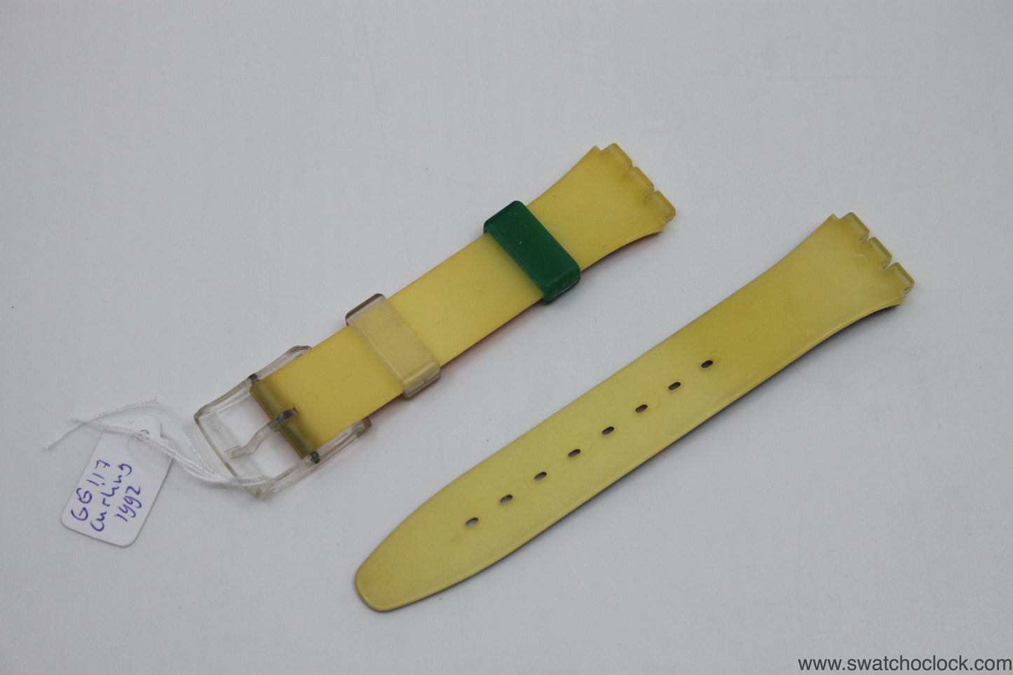 1992, Vintage Swatch Strap, 'Curling', GG117, 17mm, Gents, New Old Stock