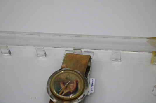 Vintage Swatch Plexiglass holder for display case, for holding a (one) PopSwatch, VERY rare