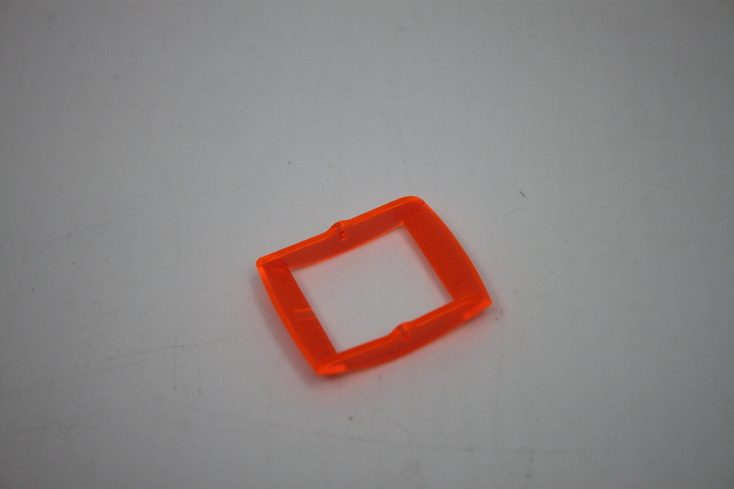 1990s, Vintage Original Swatch Buckle ONLY, for NEW GENTS, Translucent Translucent Orange, Inside width 20mm
