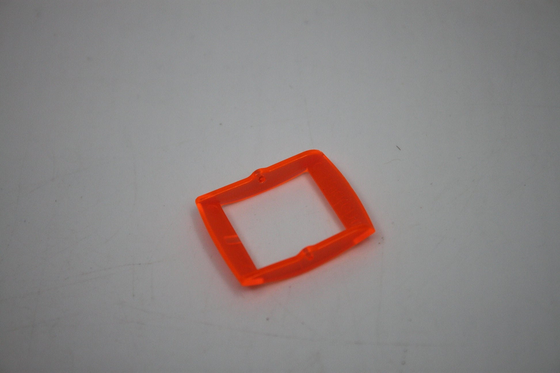 1990s, Vintage Original Swatch Buckle ONLY, for NEW GENTS, Translucent Translucent Orange, Inside width 20mm