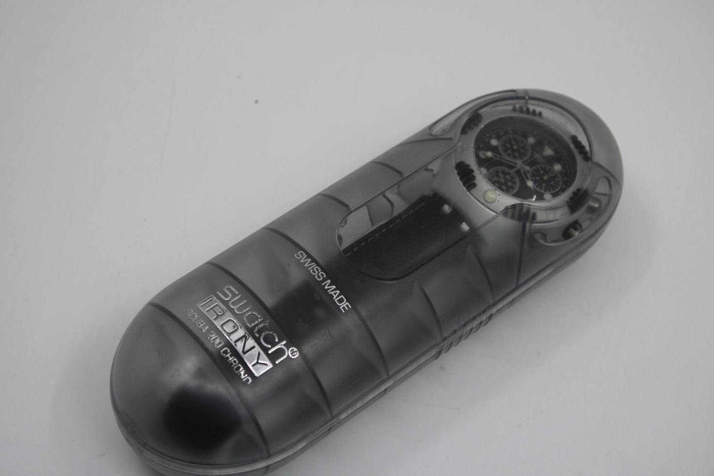 2000 Vintage MINT Swatch Irony Scuba 200 Chrono 'Black Russian' YBS4000, in MINT condition, working 100%, Original Box Included