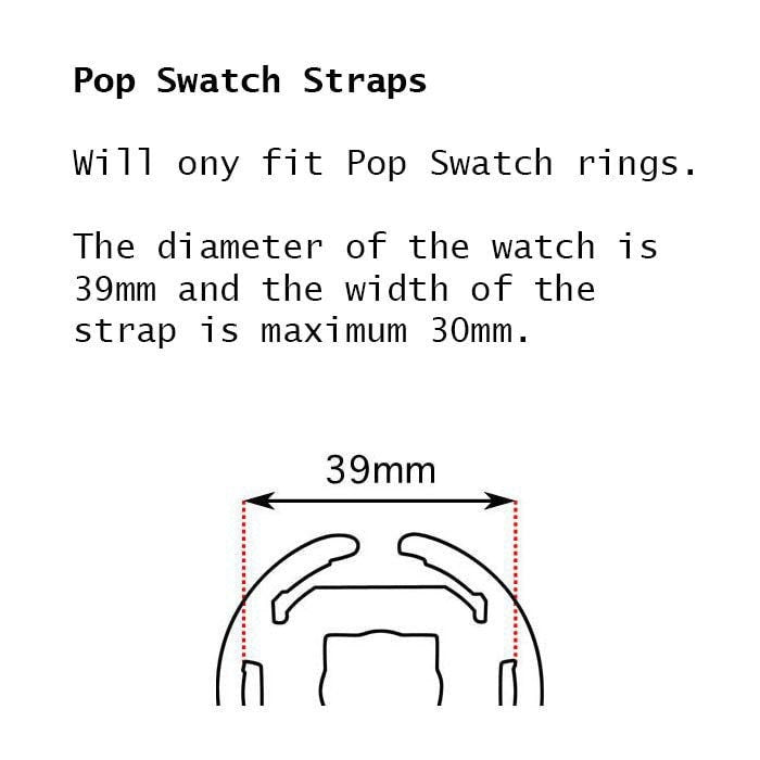 1993 Vintage Pop Swatch Strap, 'Kashbahnight', PWN112, PopSwatch, Unused, NEW OLD STOCK