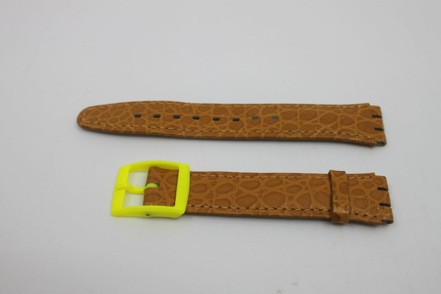 Vintage Swatch 17mm Leather Strap, Gents, New Old Stock