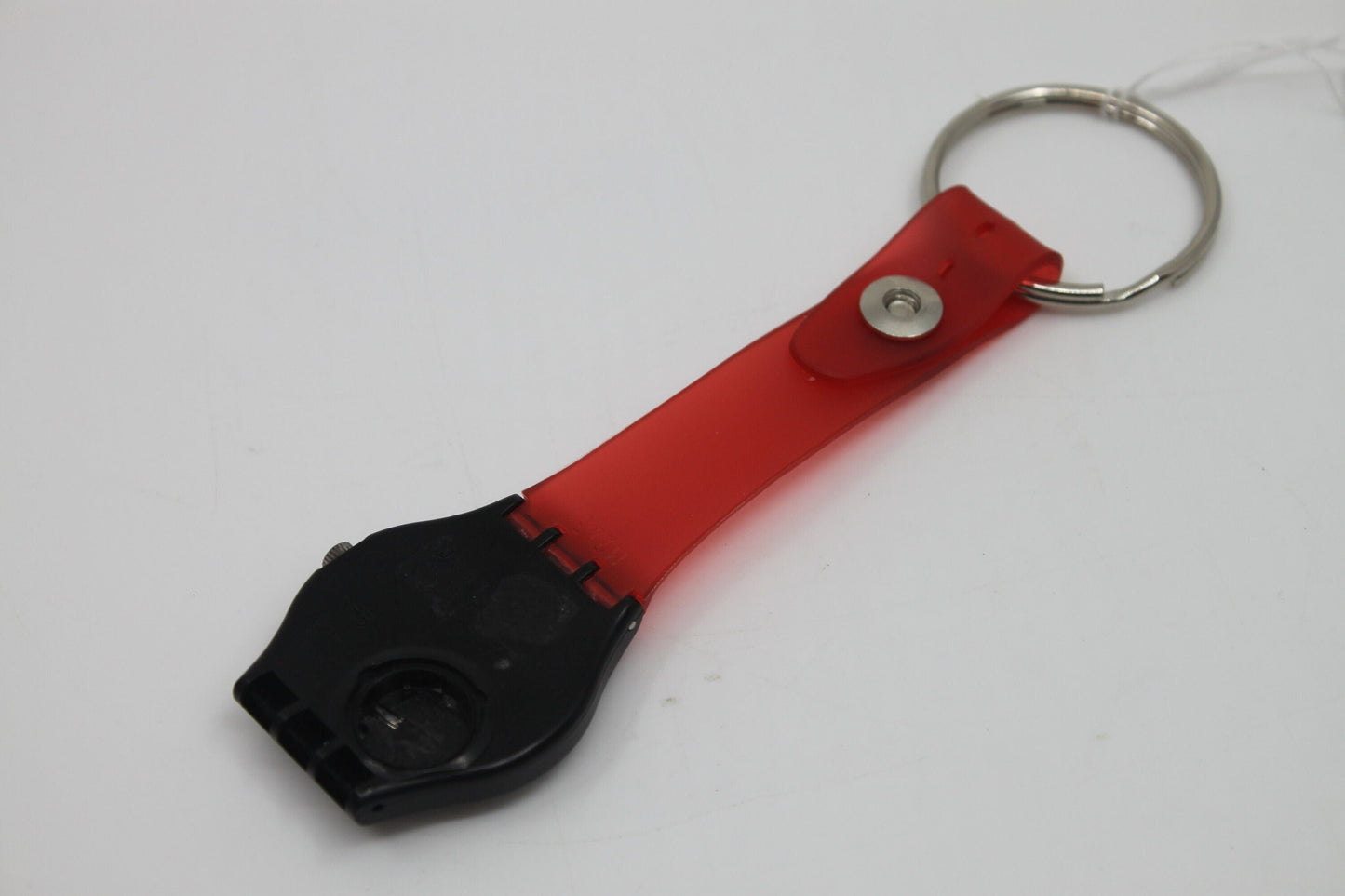 Unique, Vintage Swatch Keychain, GB412, 1990, 'Traffic Jam', made from recycled, NON-working Gents Swatch watch