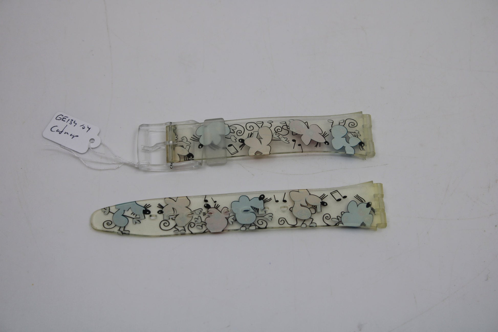 Vintage Swatch Strap, 'Catnap', GE134, 17mm, Gents, New Old Stock