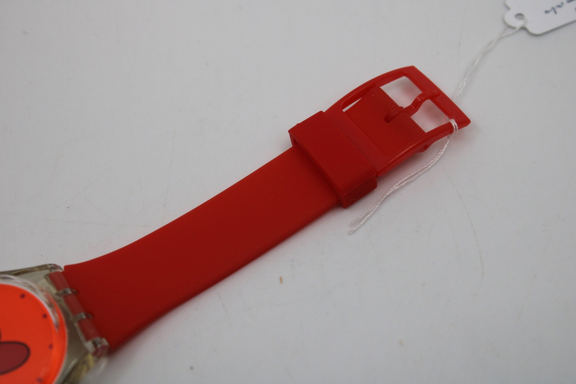 1997 Vintage Gents Valentines Swatch, 'Pounding Heart', GK237, NEW and UNWORN, working 100% nice vintage Swatch watch, NON-original strap