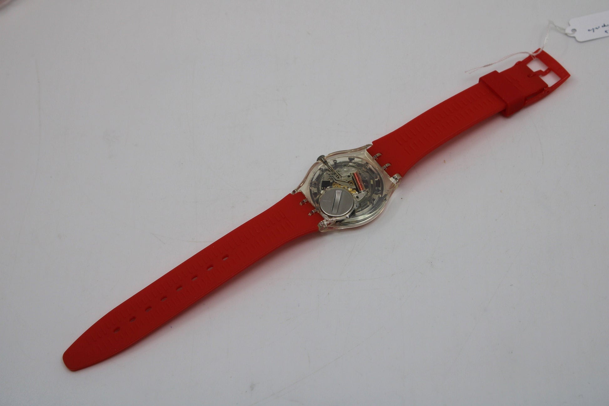 1997 Vintage Gents Valentines Swatch, 'Pounding Heart', GK237, NEW and UNWORN, working 100% nice vintage Swatch watch, NON-original strap
