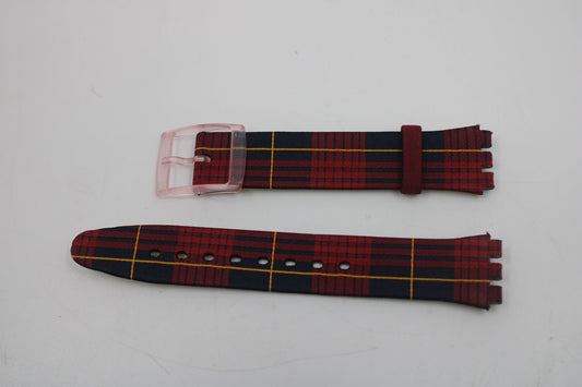 Vintage Swatch Skin Strap, 'Kilt Mania', SFR102, New Old Stock, never worn