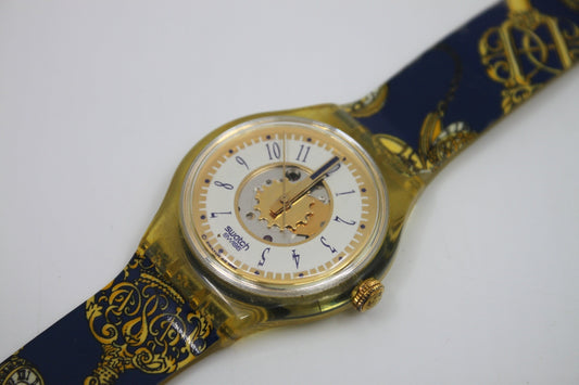 1993 'St. Peters Gate' Vintage Gents Automatic Swatch SAK106, NO box, good but used condition, with the original strap
