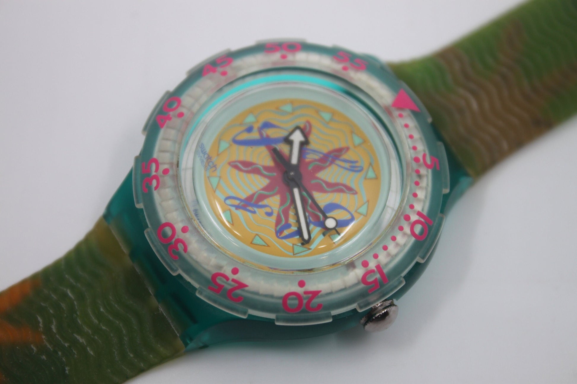 1994 Vintage Swatch Scuba 'Sea Floor' SDN108, NEW and UNWORN, working 100%