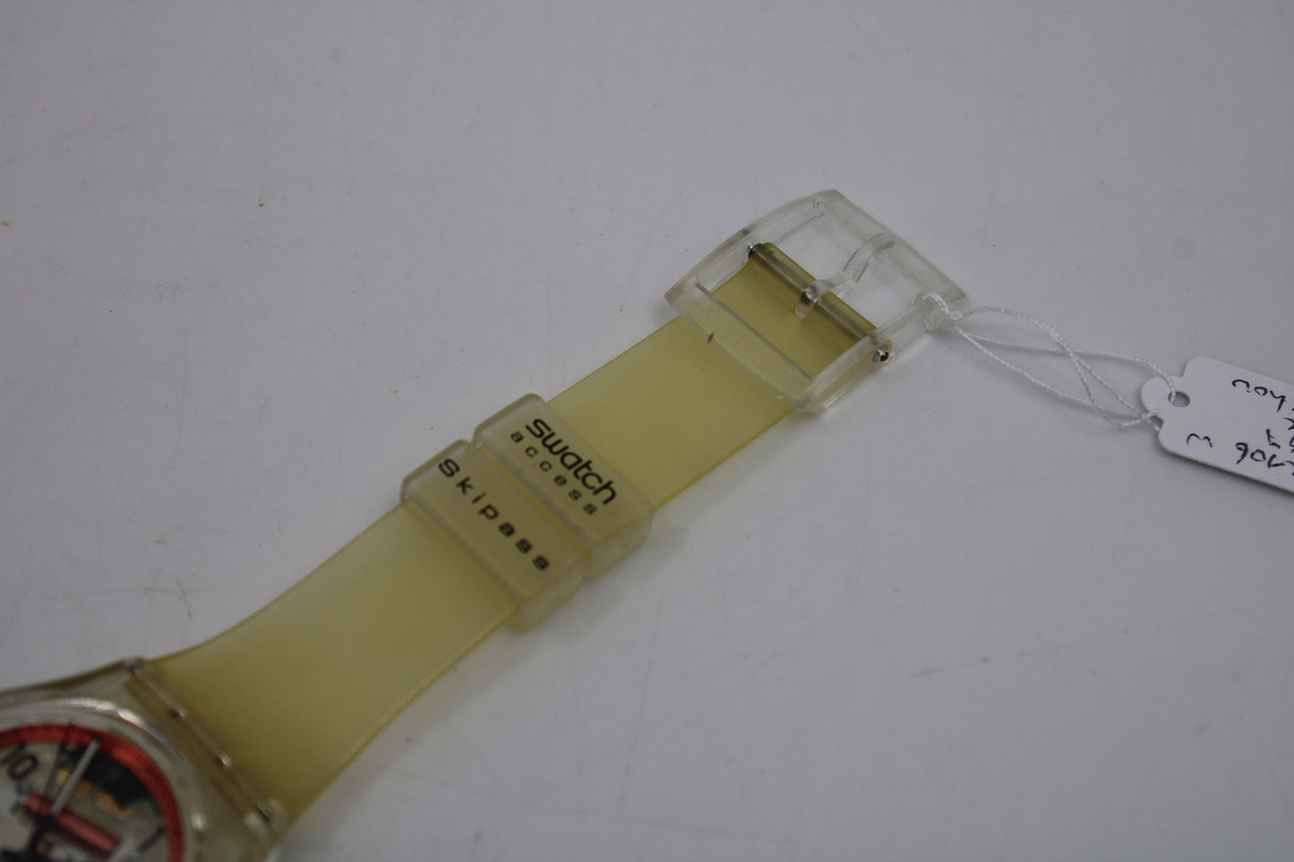 1997 Vintage Gents Access Swatch 'Magic Snow' SKK106, UNUSED and NEW old stock with original, NEW strap