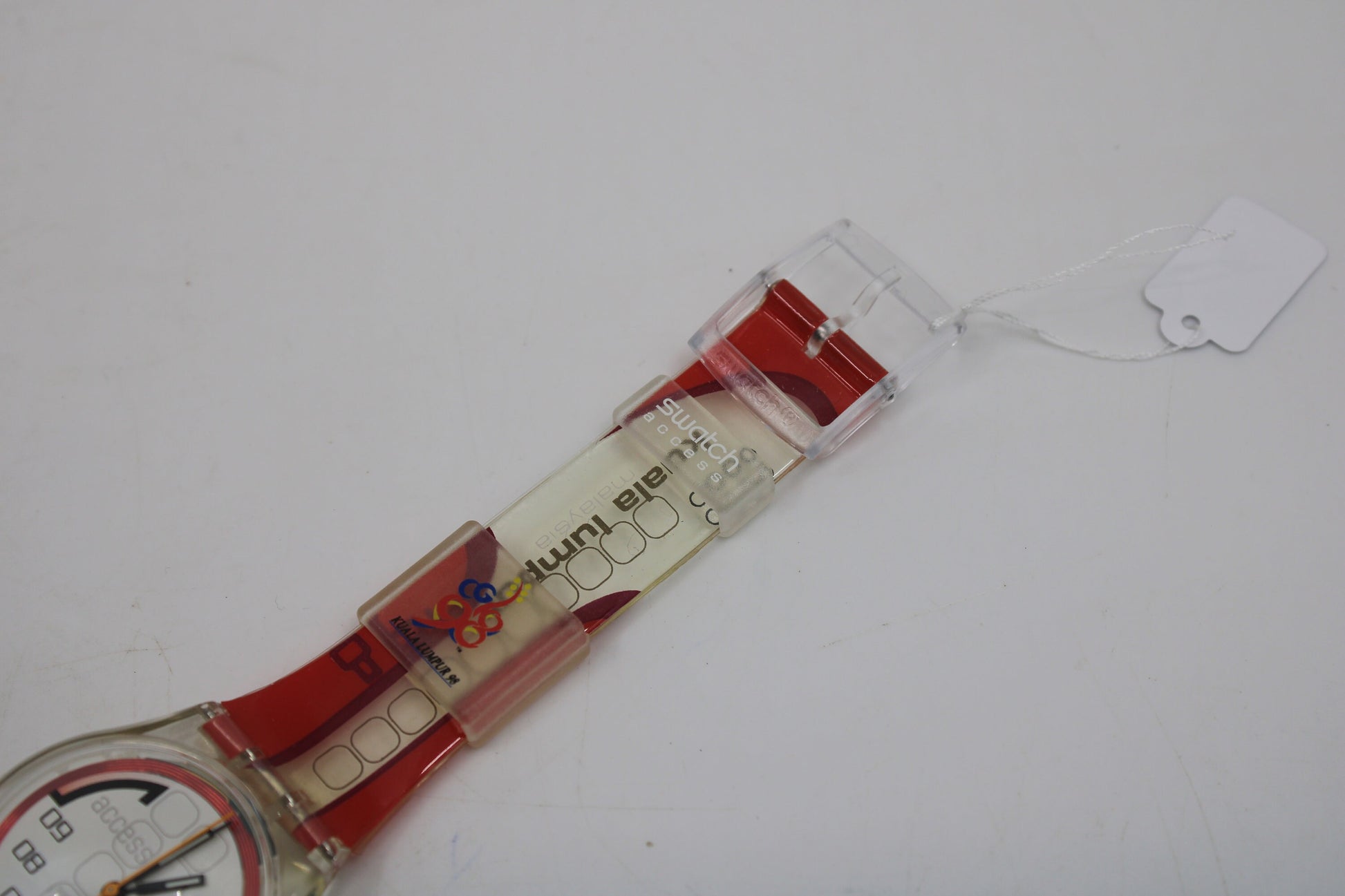 1998 Vintage Gents Access Swatch 'Menang' SKK108, UNUSED and NEW old stock with original, NEW strap
