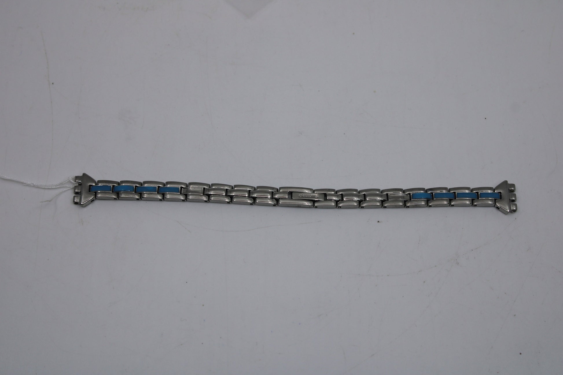 Vintage Ladies Irony Swatch Strap, 'Blue Glaze', 12mm, YSS158G, New Old Stock