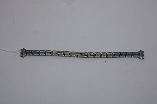 Vintage Ladies Irony Swatch Strap, 'Blue Glaze', 12mm, YSS158G, New Old Stock