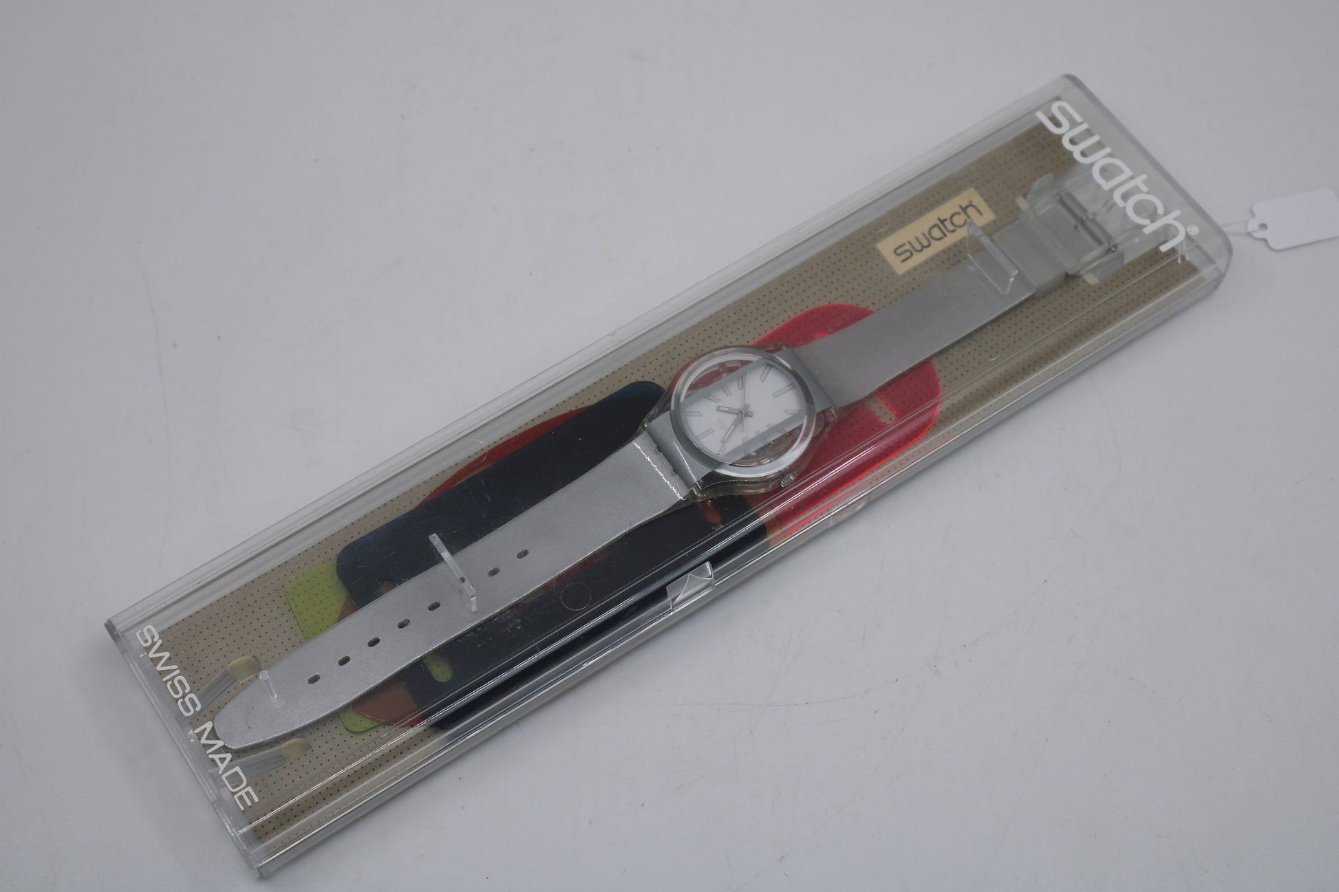 2001 Vintage Gents Swatch 'Masking' GK335, UNUSED and NEW old stock with original box and accessoires