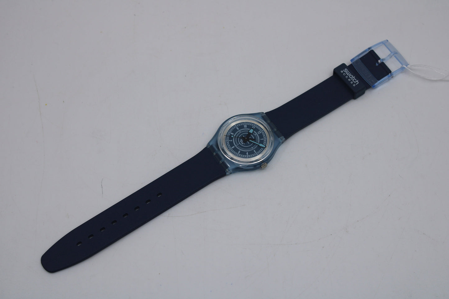 2000 Vintage Swatch Access watch 'Blue Jacket', SKN104, working 100% New Old Stock, Unworn, WITH original strap