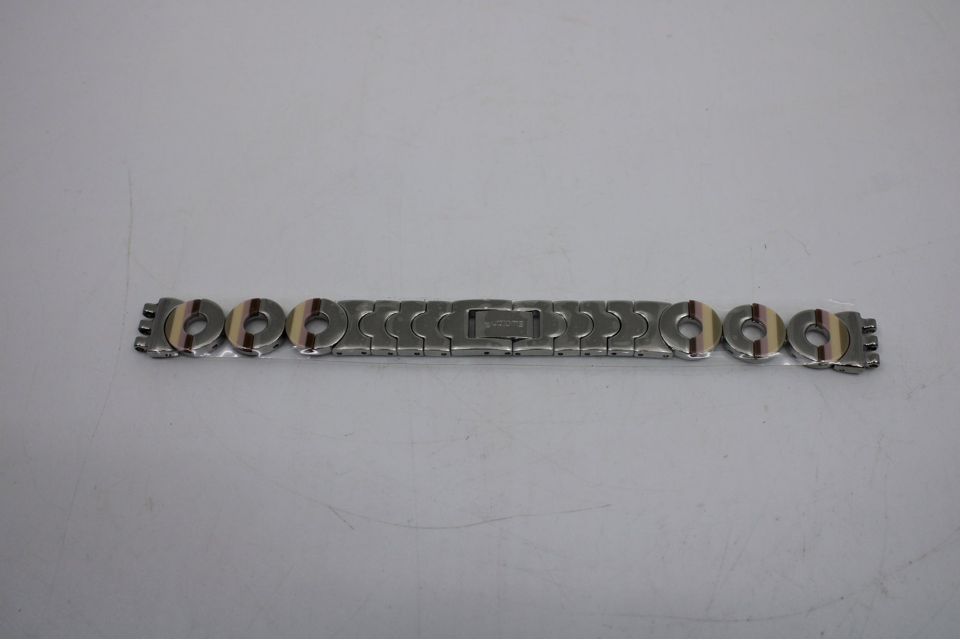 Vintage Ladies Metal Swatch Strap, 'Metallic Dune', 12mm, LK258, New Old Stock