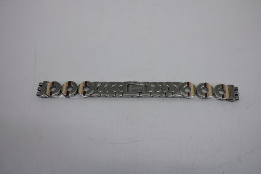 Vintage Ladies Metal Swatch Strap, 'Metallic Dune', 12mm, LK258, New Old Stock