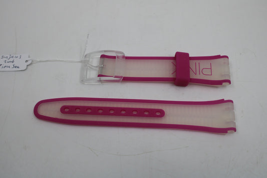 Vintage Swatch 'Jelly in Jelly' Strap, 'Pink Sea', SUJK103, 19mm, NEW OLD STOCK, Never Used