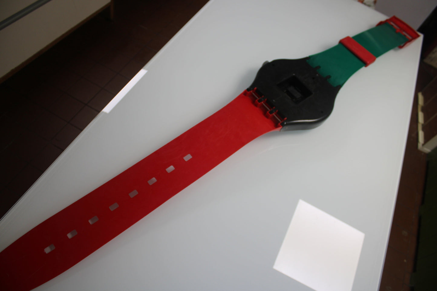 VERY Good condition 1986 Maxi Swatch, 'Sir Swatch', MGB111 unique, Nice condition, working 100%