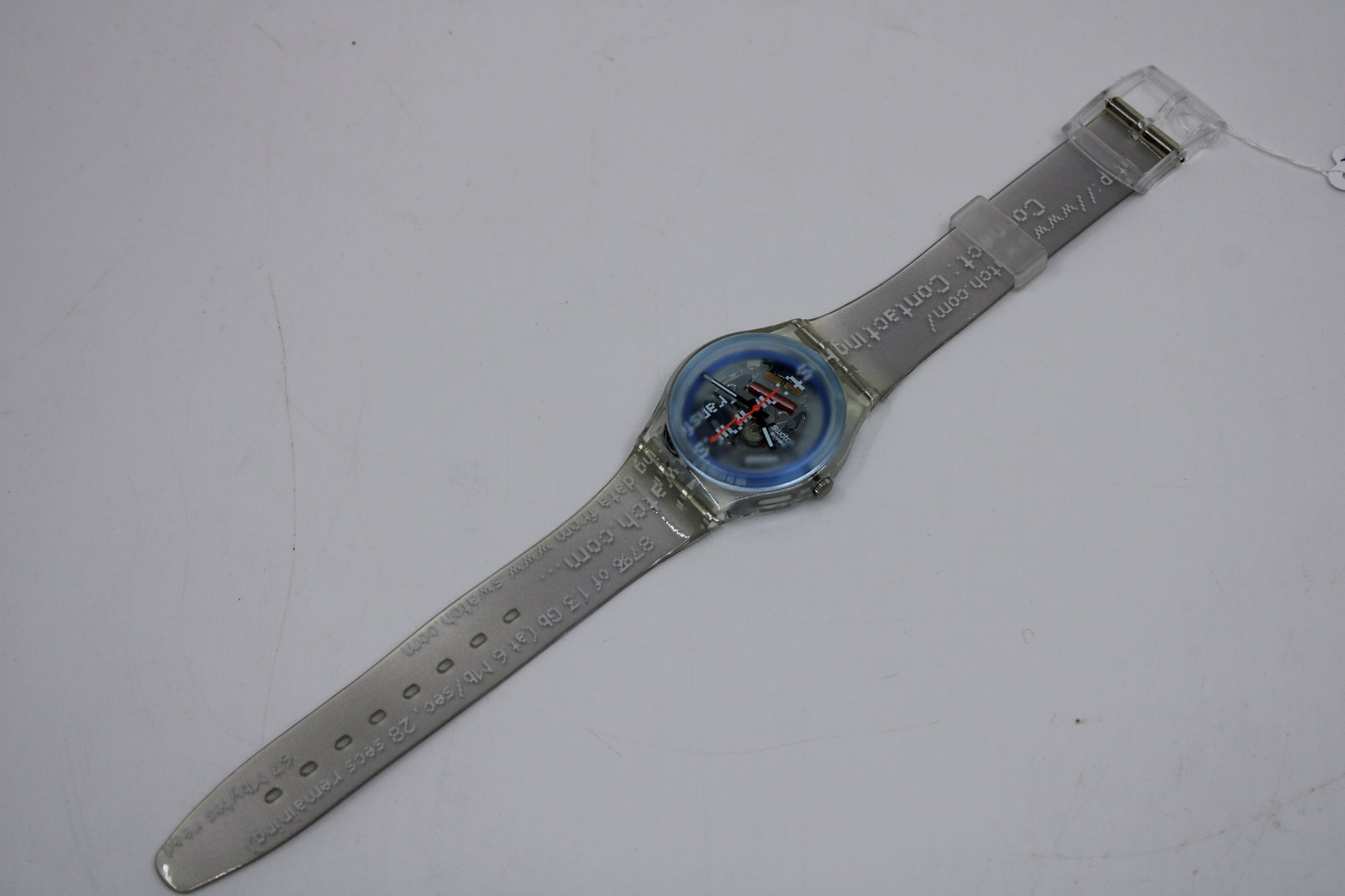 NEW OLD STOCK 2000 Vintage Gents Acces Swatch 'Cyber Commander' SKK114, working 100% with the original strap