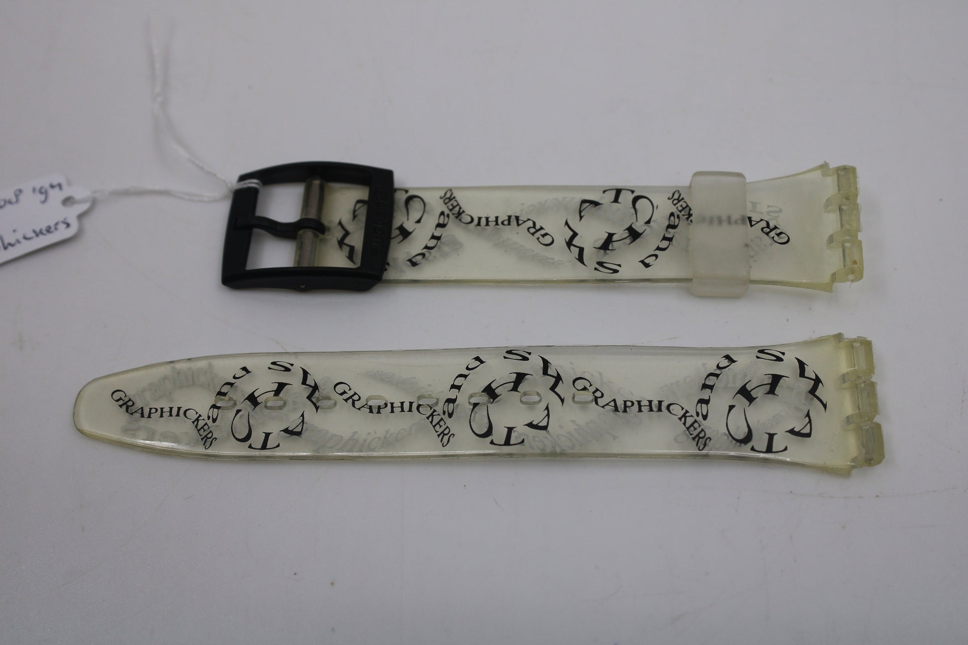 1994, Vintage Swatch Strap, 'Graphickers', GK208, 17mm, Gents, New Old Stock