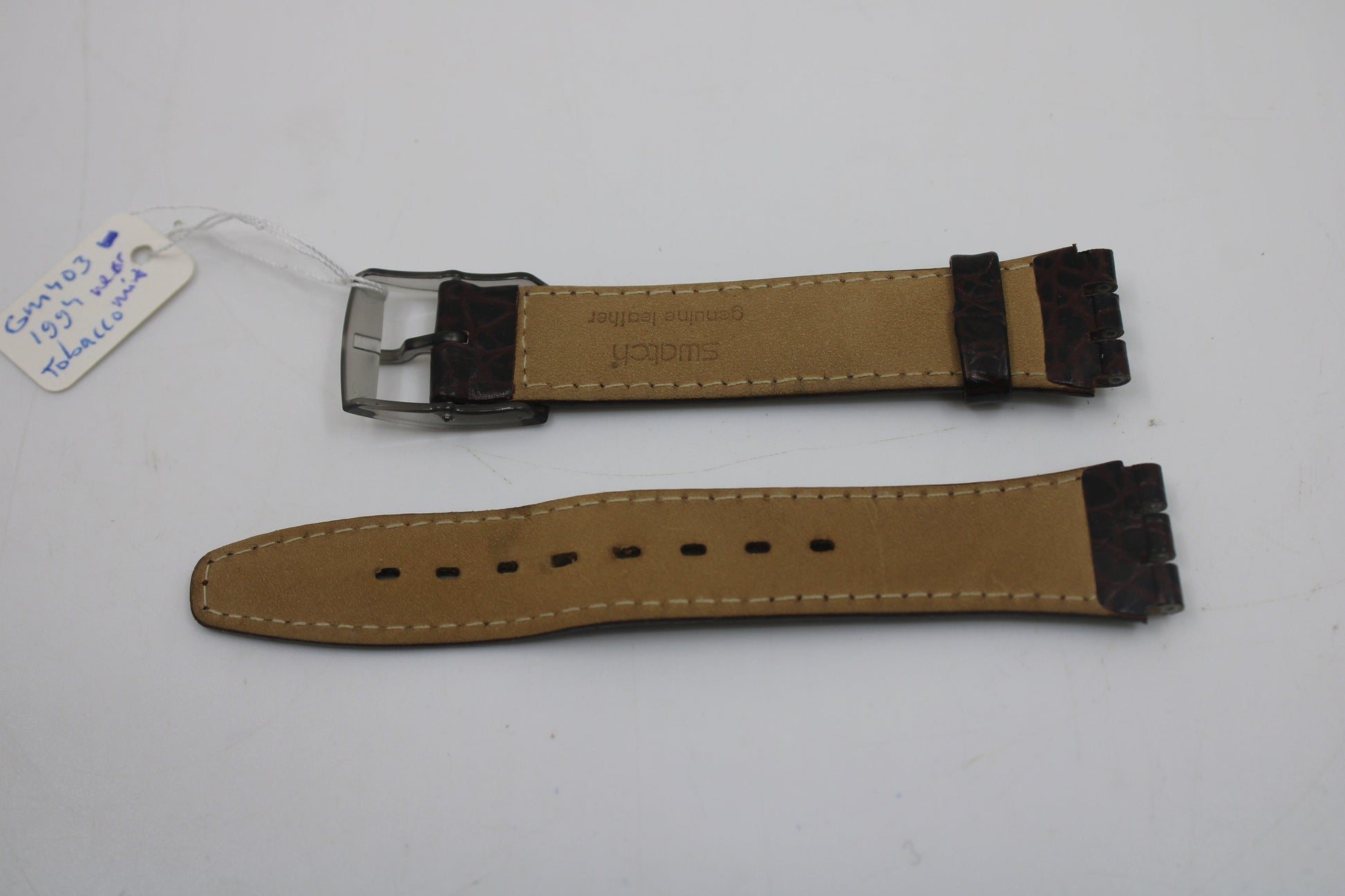 1994, Vintage Swatch Strap, 'Tobacco', GM403, 17mm, Gents, Near Mint Condition