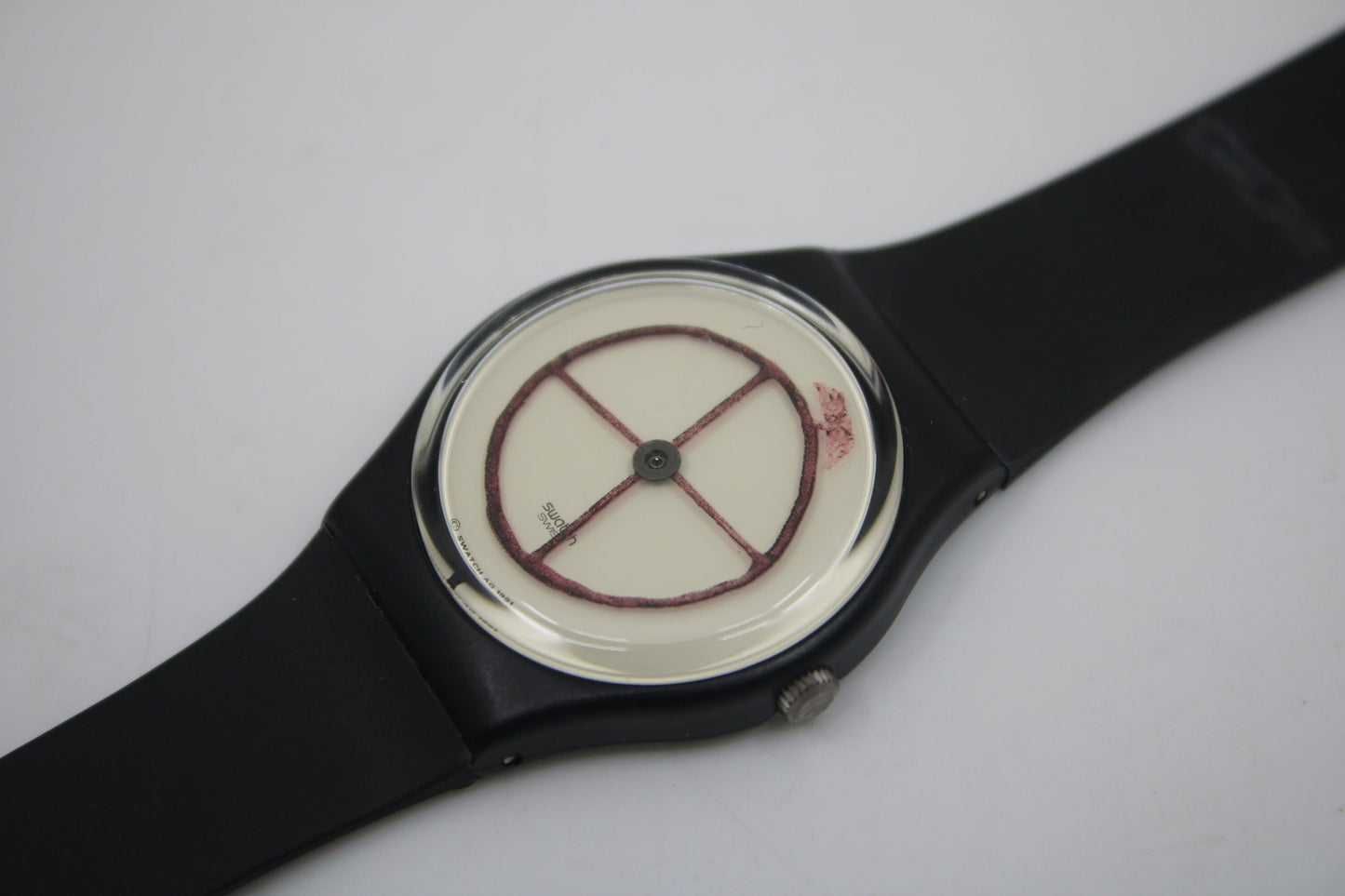 1991 Vintage Gents Swatch 'Wheel Animal' GZ120, New Old Stock, Unused, original condition, working 100%
