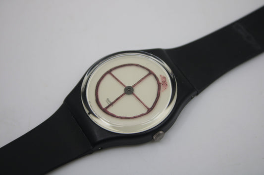 1991 Vintage Gents Swatch 'Wheel Animal' GZ120, New Old Stock, Unused, original condition, working 100%