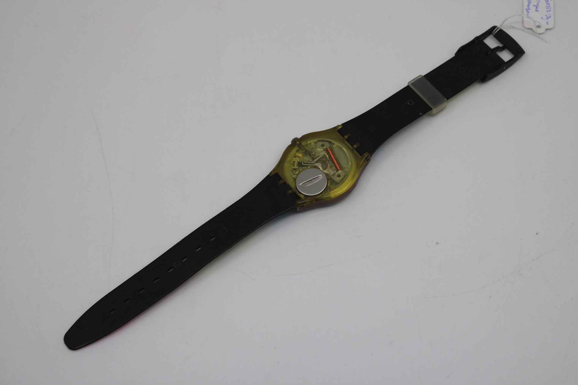 1989 Vintage Gents Swatch, 'Croque Monsieur', GX112, NO box, In NICE, USED Condition, 100% working, Original Strap