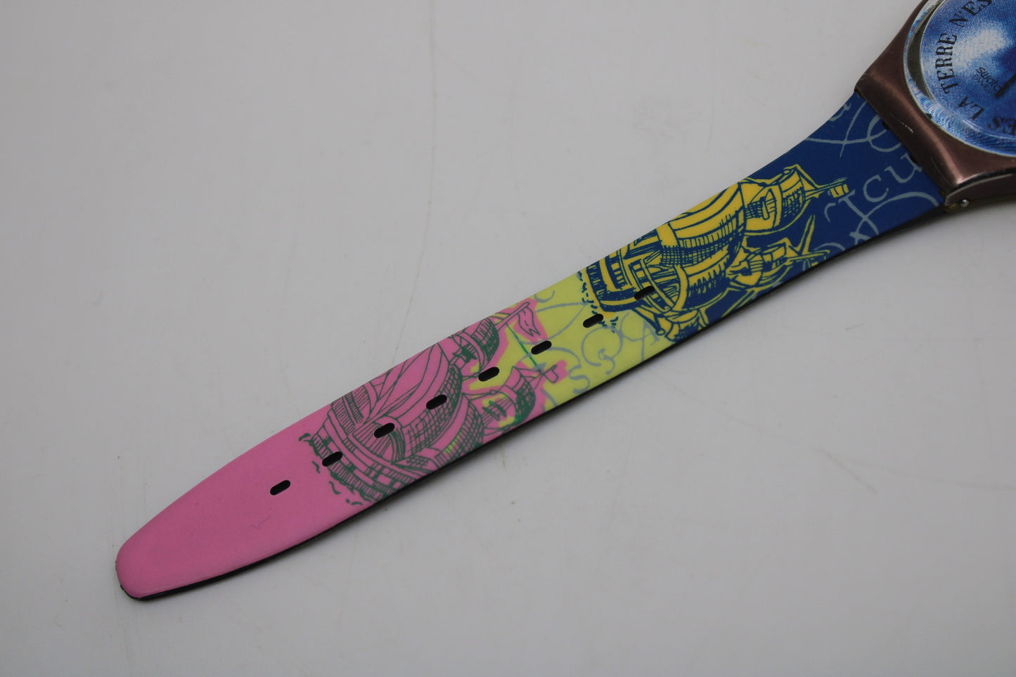 1989 Vintage Gents Swatch, 'Croque Monsieur', GX112, NO box, In NICE, USED Condition, 100% working, Original Strap