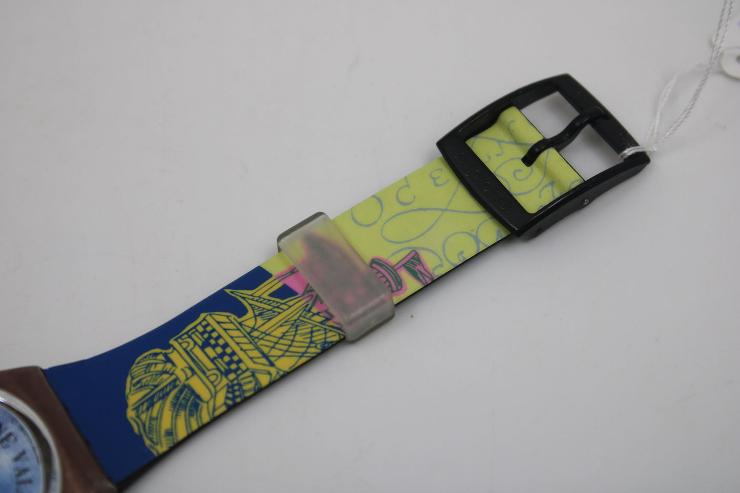1989 Vintage Gents Swatch, 'Croque Monsieur', GX112, NO box, In NICE, USED Condition, 100% working, Original Strap