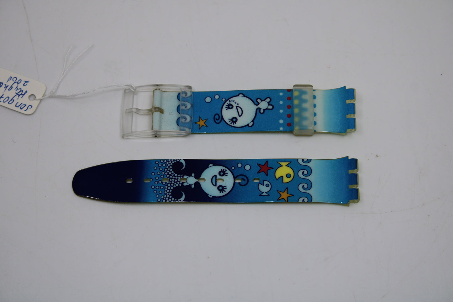 2001, Vintage Swatch Strap, 'Seaghost', SDN907, Scuba, Nice, Used Condition