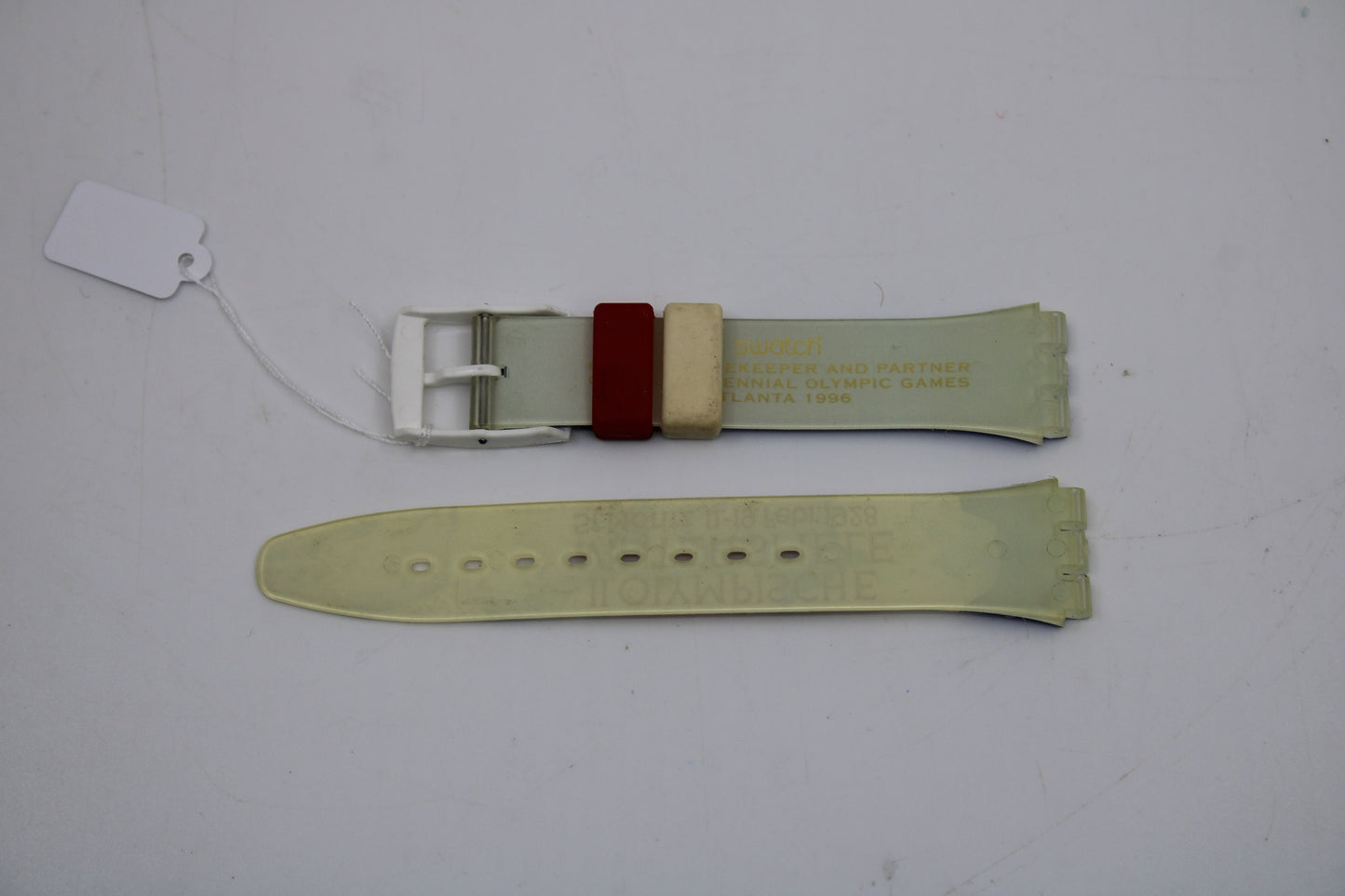 1994, Vintage Olympic Swatch Strap, 'St. Moritz', GZ134, 17mm, Gents, Nice Used Condition