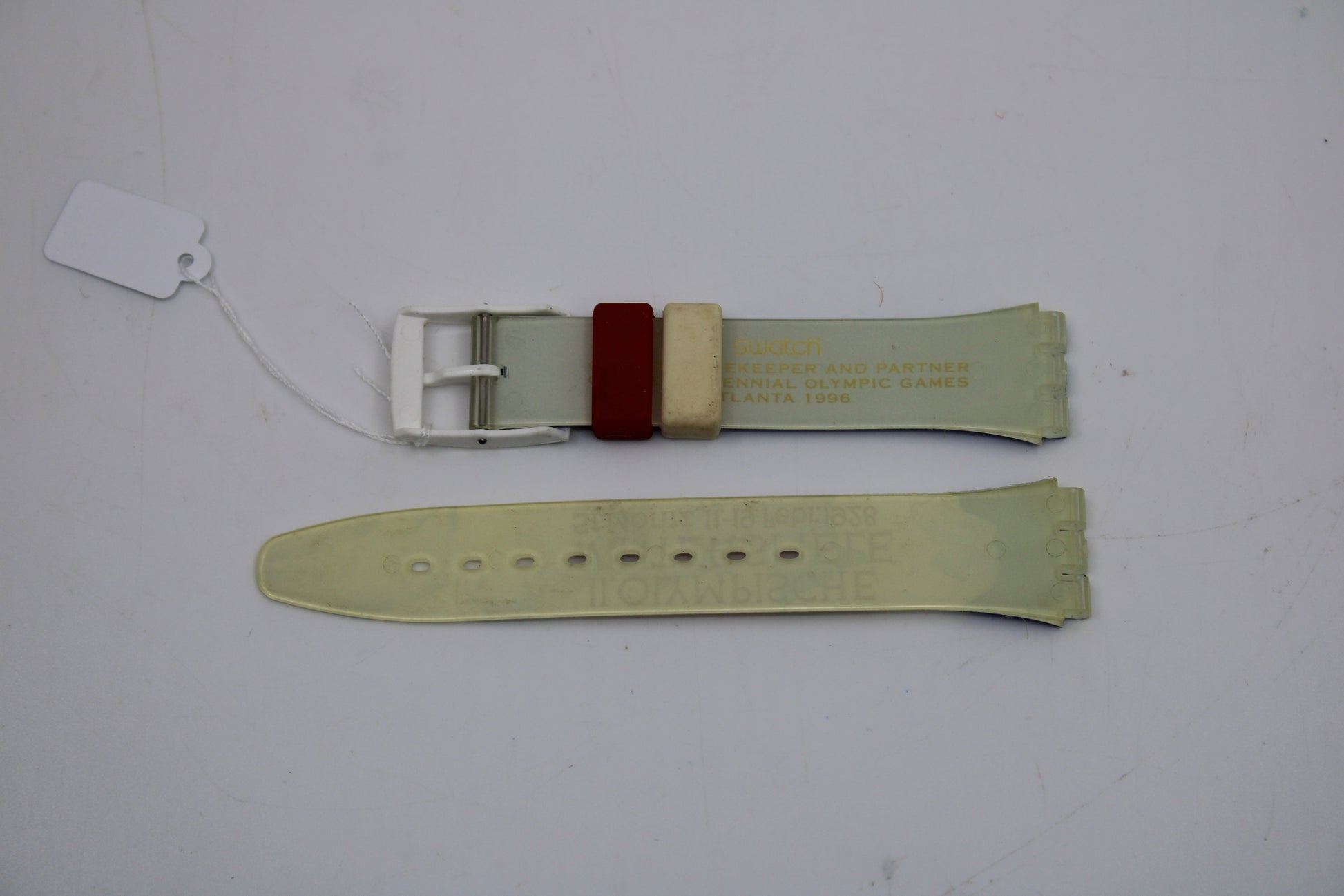1994, Vintage Olympic Swatch Strap, 'St. Moritz', GZ134, 17mm, Gents, Nice Used Condition