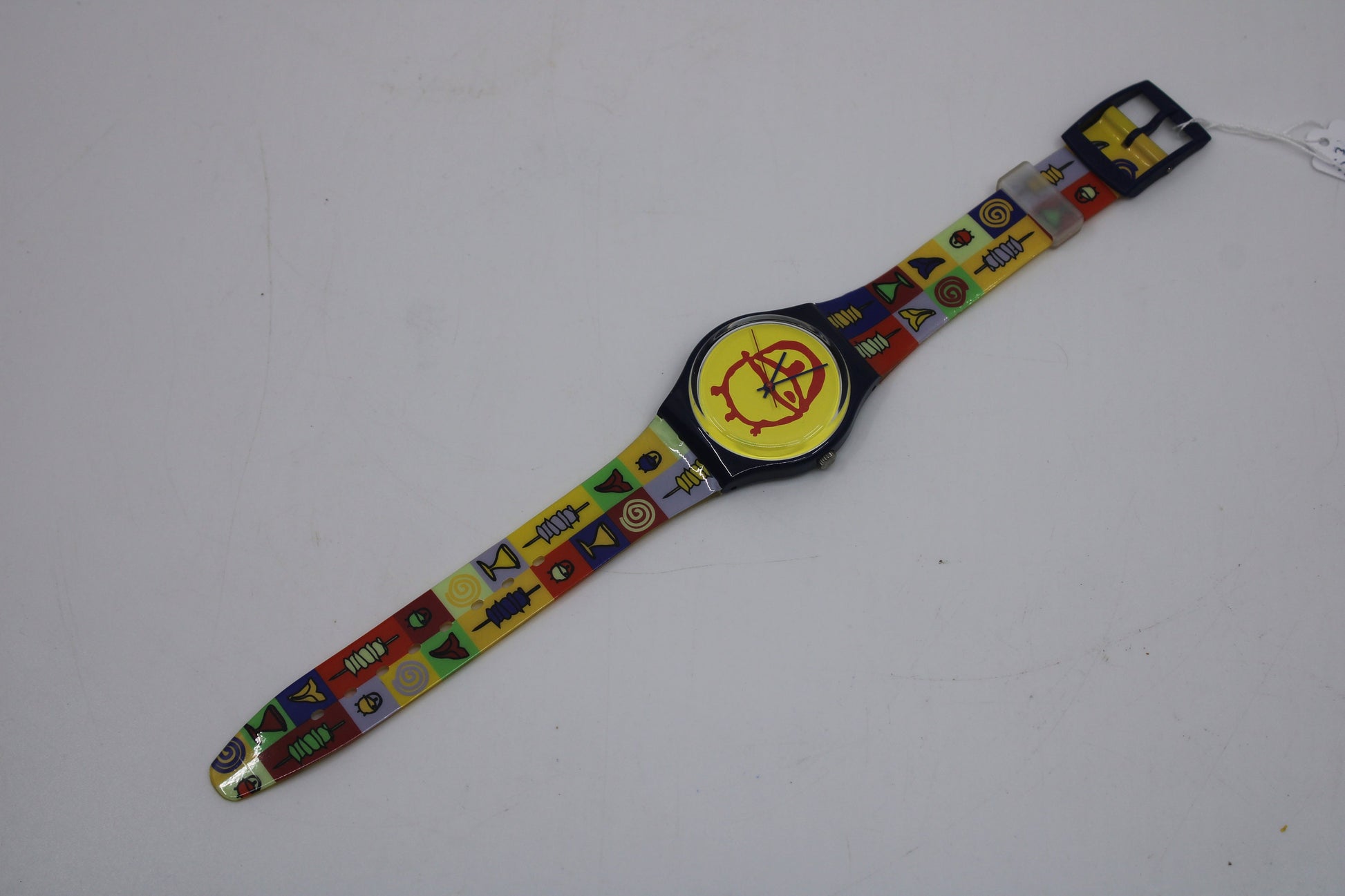 1999 Vintage Gents Swatch 'Africa BBQ' GN179, New Old Stock, Never Worn working 100%, with the original Swatch strap