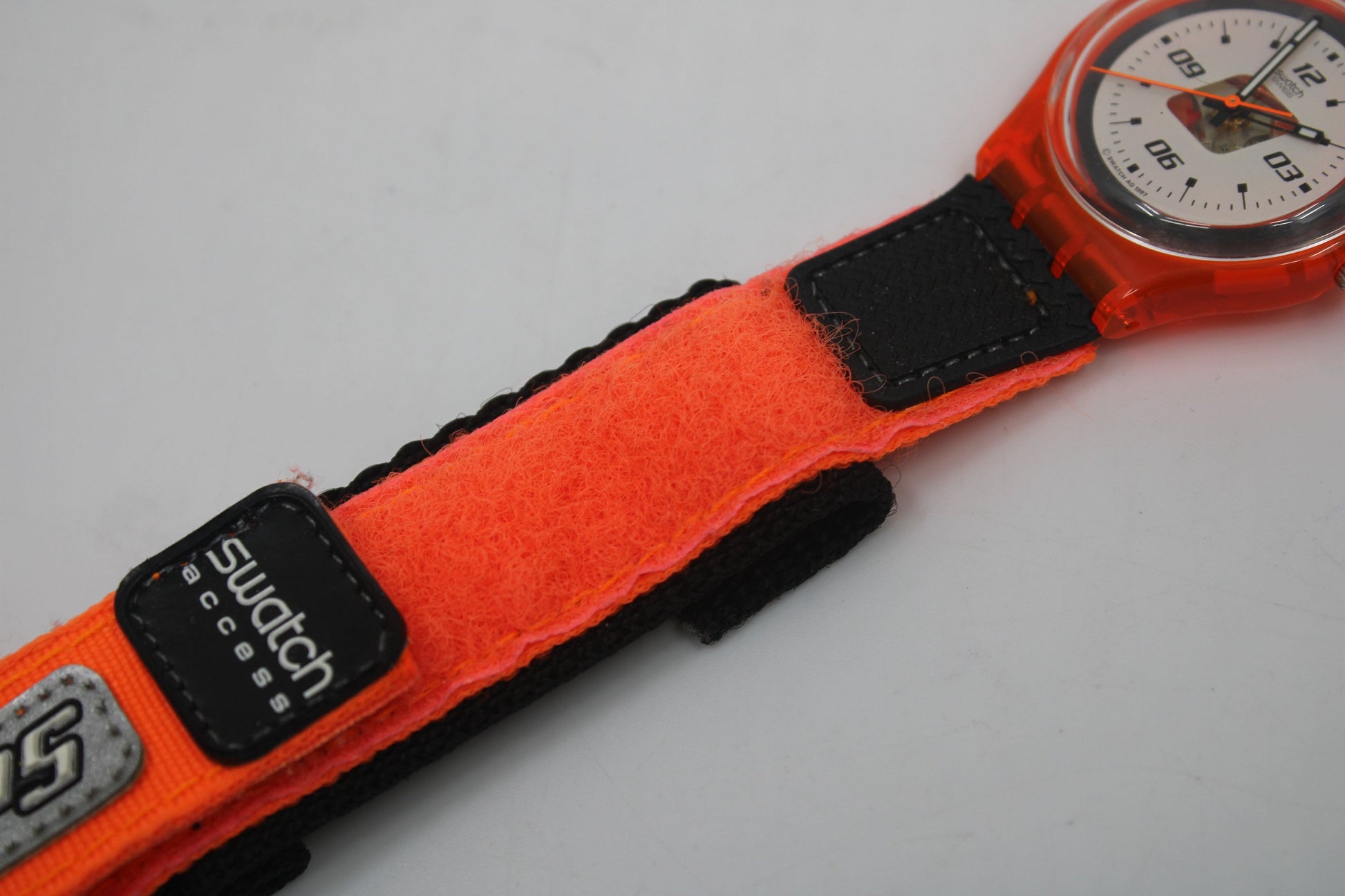 1998, New Old Stock 17mm Gents Access Swatch, 'Ski Patrol', SKO100, READ Description