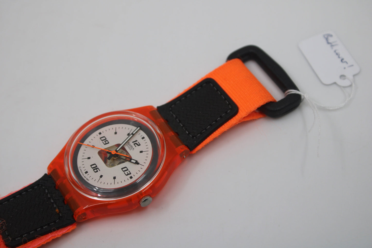 1998, New Old Stock 17mm Gents Access Swatch, 'Ski Patrol', SKO100, READ Description