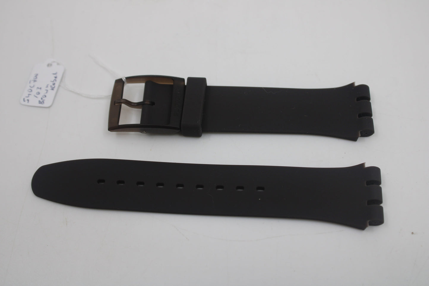 Vintage Swatch 'New Gents' Strap, 'Brown Rebel', SUOC700, 19mm, NEW OLD STOCK, Never Used