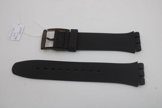Vintage Swatch 'New Gents' Strap, 'Brown Rebel', SUOC700, 19mm, NEW OLD STOCK, Never Used