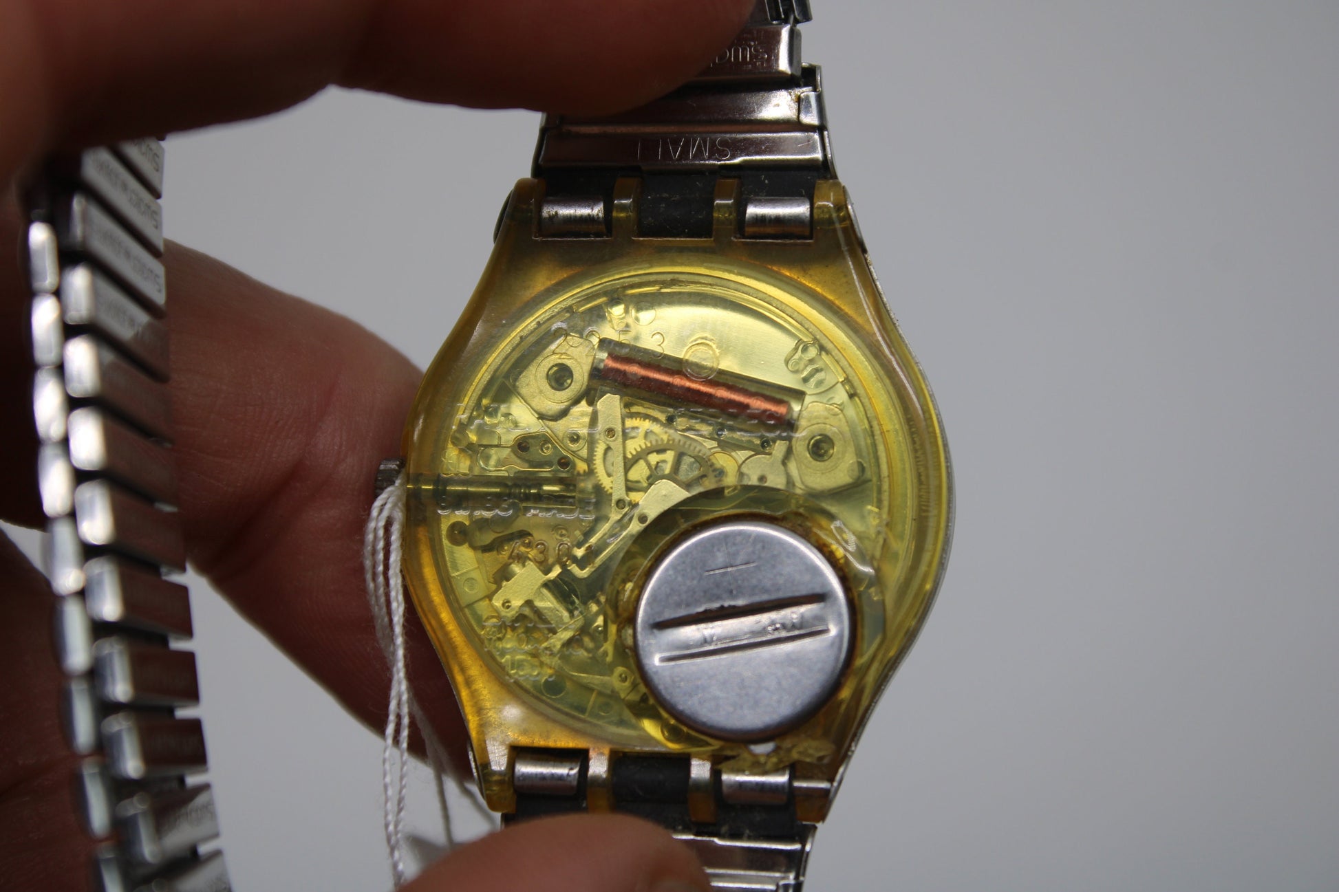 1992 Vintage Gents Swatch 'Daiquiri' GK144, in a good, used condition, working 100% with NON-original strap
