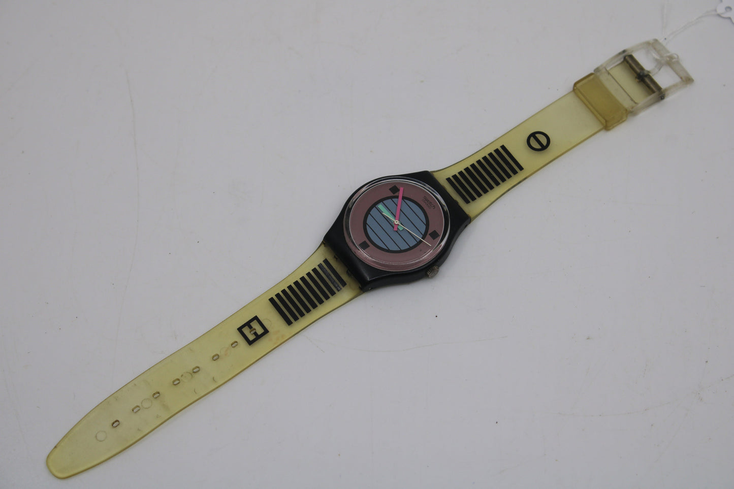 1988, Vintage Gents Swatch, 'Coconut Grove' GB120, Good, Used Condition, working 100%, nice, original strap